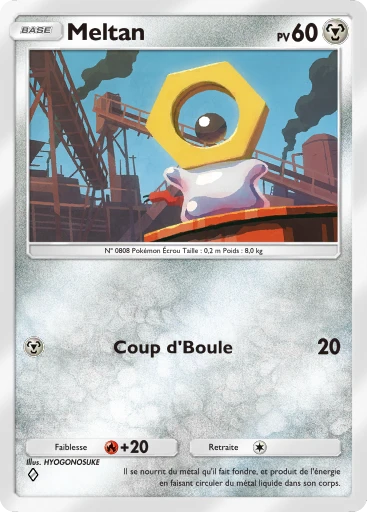 Carte Pokémon Meltan de l'extension La Clairière d'Évoli