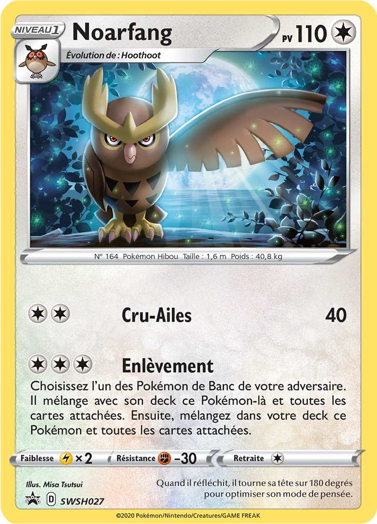 Carte Pokémon Noarfang de l'extension Promo SWSH