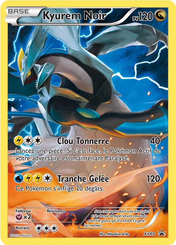 Carte Pokémon Kyurem Noir de l'extension Promo XY