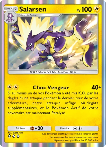Carte Pokémon Salarsen de l'extension Aura Palpitante