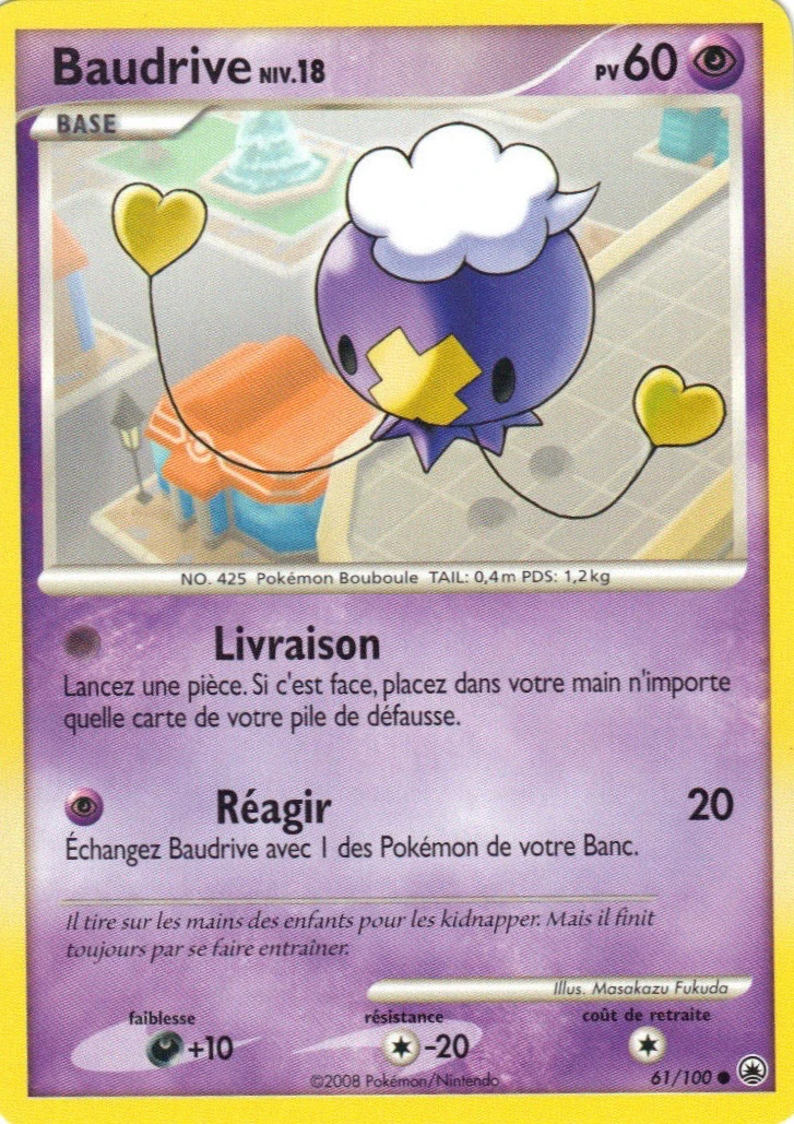 Carte Pokémon Baudrive de l'extension Aube Majestueuse