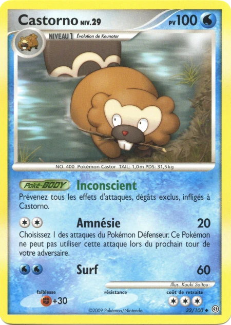 Carte Pokémon Castorno de l'extension Tempête