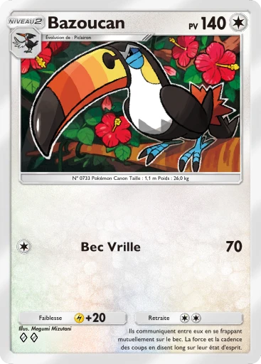Carte Pokémon Bazoucan de l'extension Gardiens Astraux