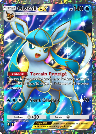 Carte Pokémon Givrali-ex de l'extension Lumière Triomphale