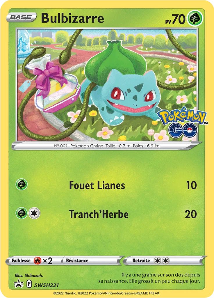 Carte Pokémon Bulbizarre de l'extension Promo SWSH
