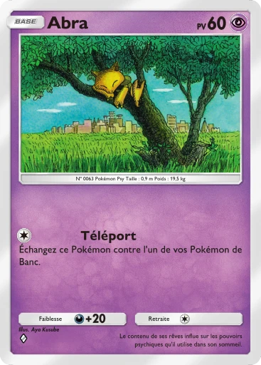 Carte Pokémon Abra de l'extension Puissance Génétique