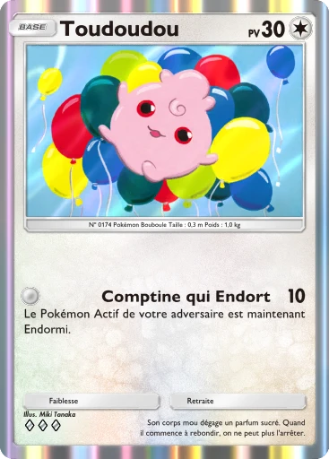 Carte Pokémon Toudoudou de l'extension Source Secrète