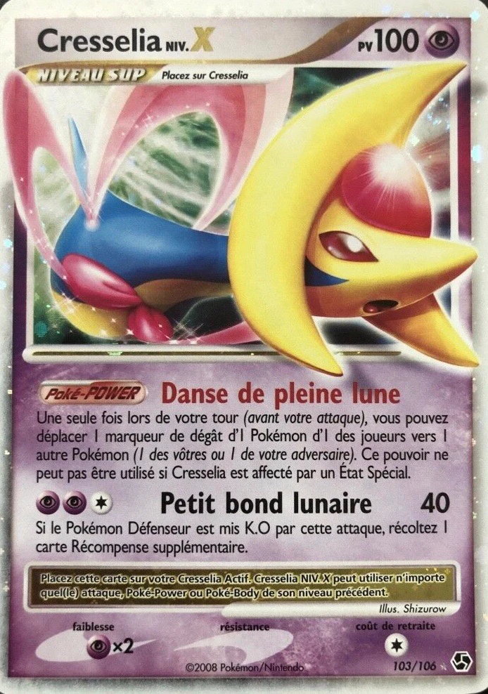 Carte Pokémon Cresselia de l'extension Duels au Sommets