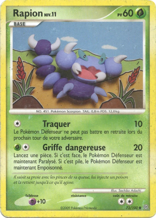 Carte Pokémon Rapion de l'extension Tempête