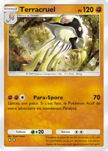 Carte Pokémon Terracruel de l'extension Merveilles de Paldea