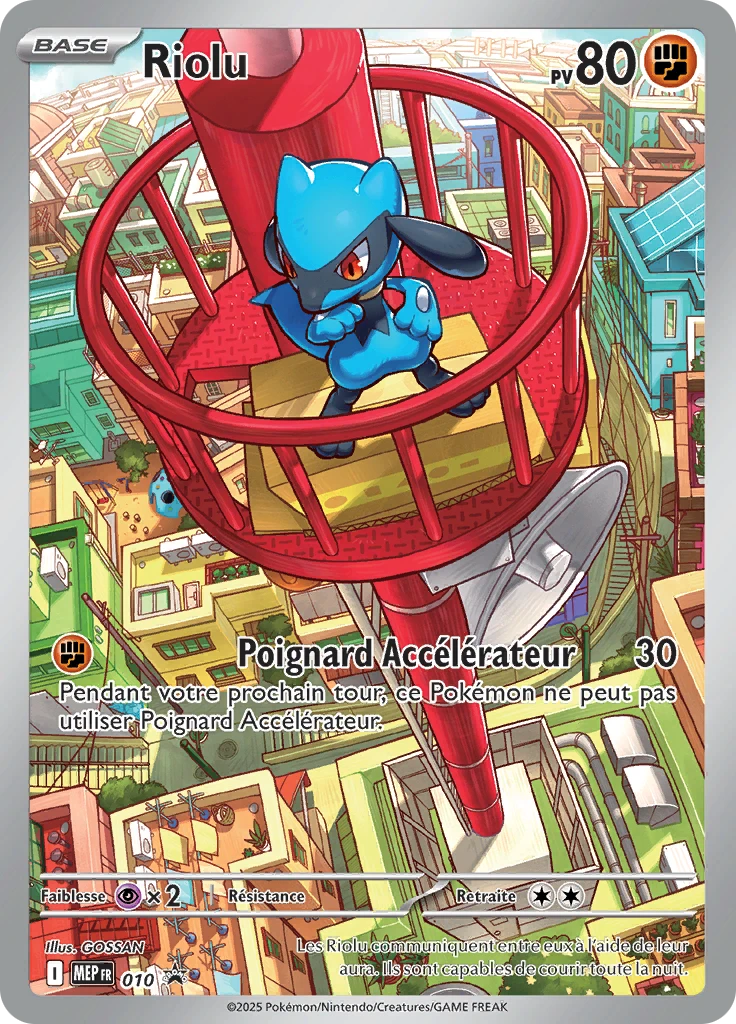 Carte Pokémon Riolu de l'extension MEP Black Star Promos