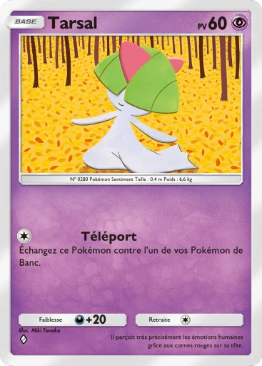 Carte Pokémon Tarsal de l'extension Choc Spatio-Temporel