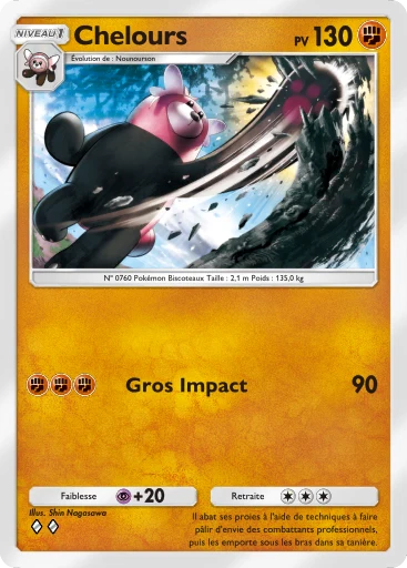 Carte Pokémon Chelours de l'extension Méga-Ascension