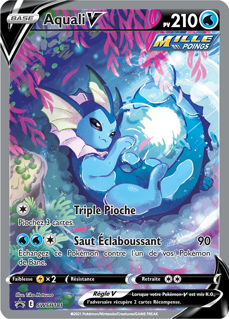 Carte Pokémon Aquali V de l'extension Promo SWSH