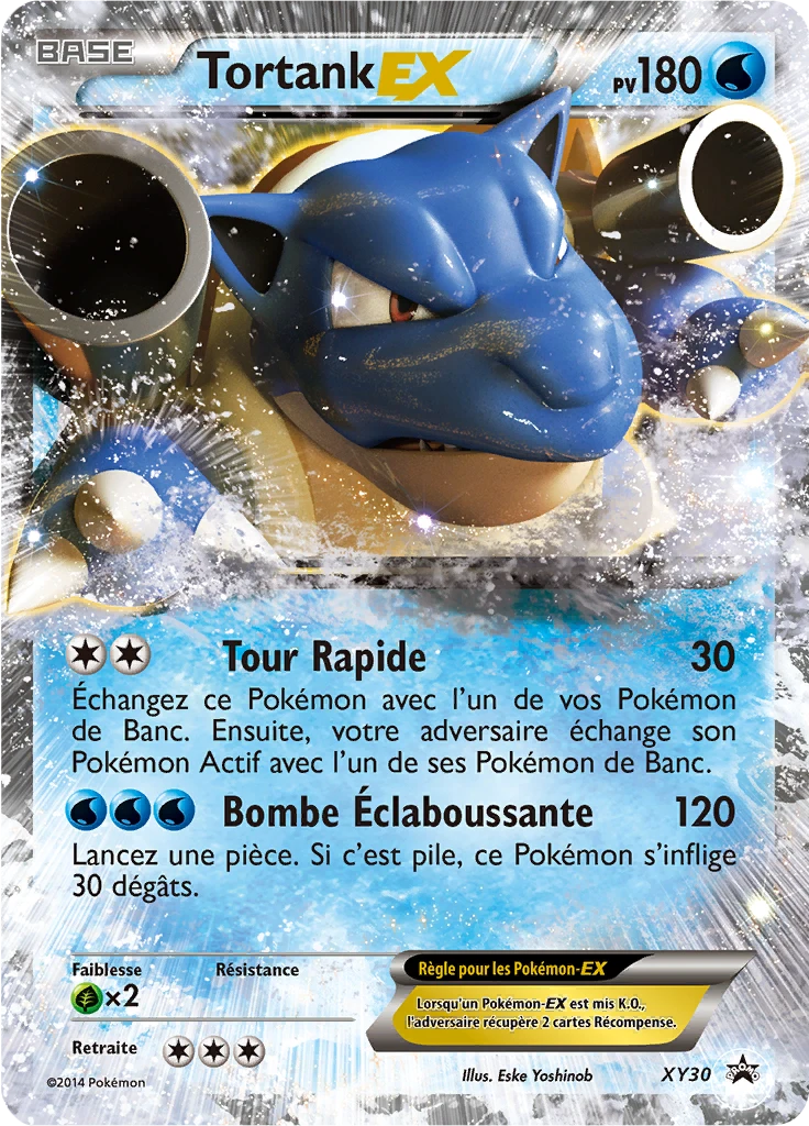 Carte Pokémon Tortank EX de l'extension Promo XY