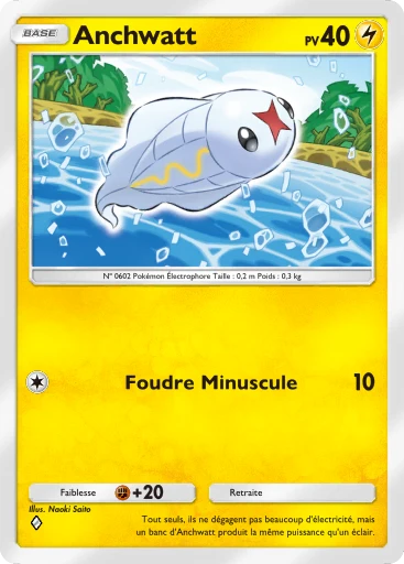 Carte Pokémon Anchwatt de l'extension Source Secrète