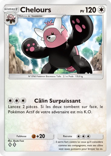 Carte Pokémon Chelours de l'extension Crise Interdimensionnelle