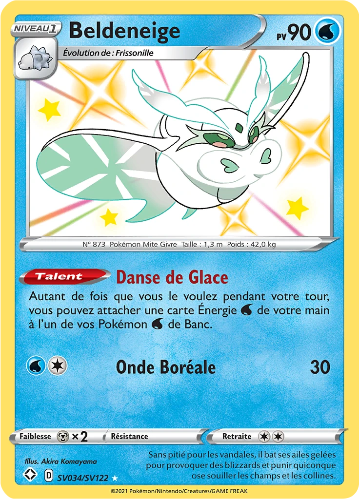 Carte Pokémon Beldeneige de l'extension Destinées Radieuses