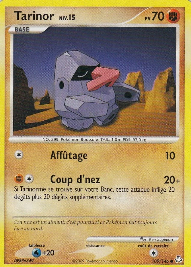 Carte Pokémon Tarinor de l'extension Éveil des Légendes