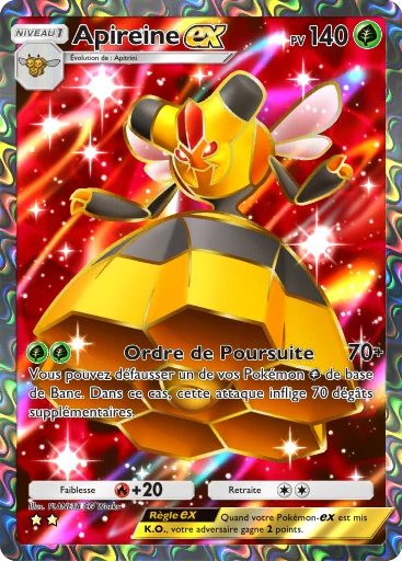 Carte Pokémon Apireine-ex de l'extension Domination Céleste