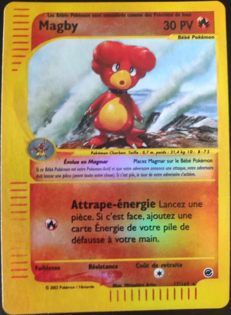 Carte Pokémon Magby de l'extension Expedition