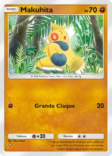 Carte Pokémon Makuhita de l'extension Gardiens Astraux