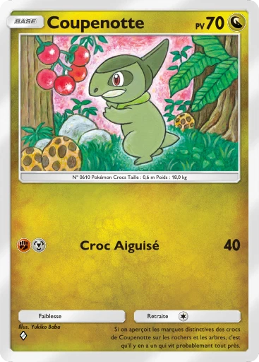 Carte Pokémon Coupenotte de l'extension Méga-Rayonnement