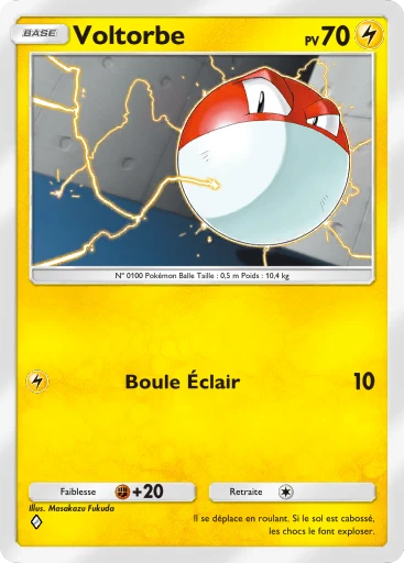Carte Pokémon Voltorbe de l'extension Réjouissances Rayonnantes