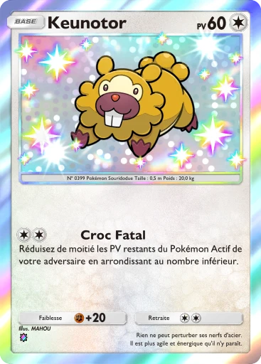 Carte Pokémon Keunotor de l'extension Méga-Ascension