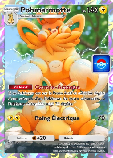 Carte Pokémon Pohmarmotte de l'extension Promo-A