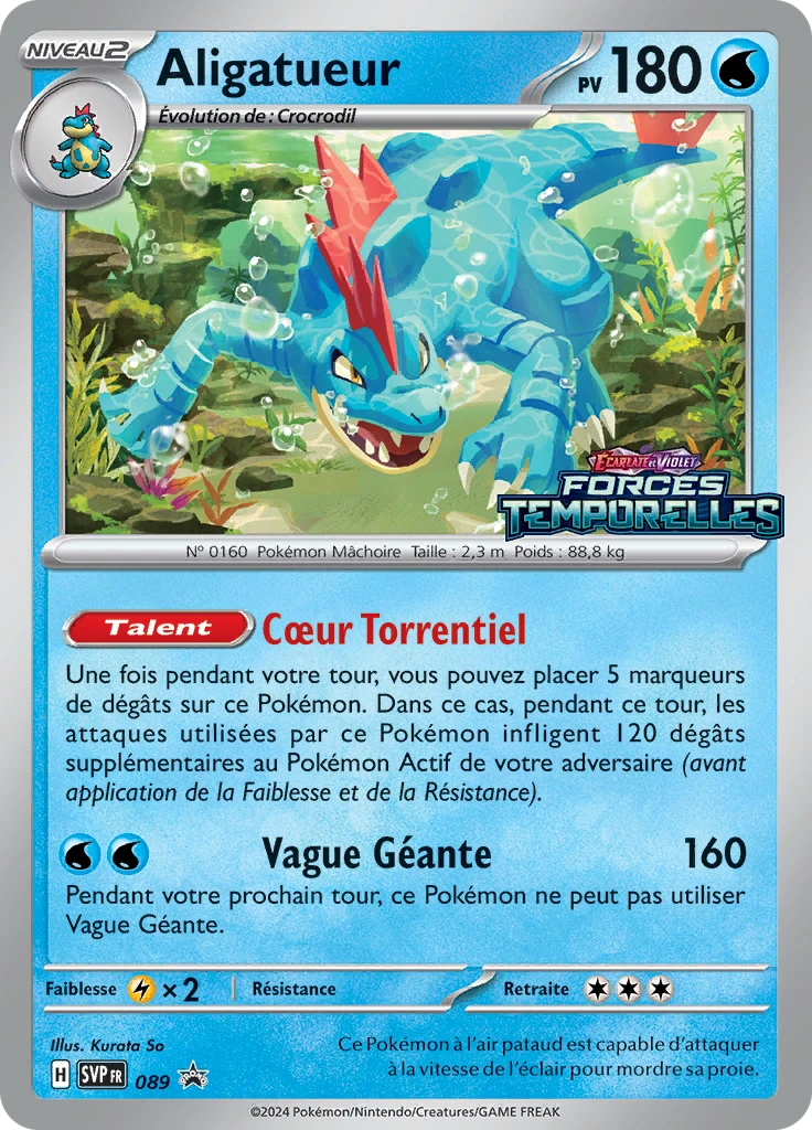 Carte Pokémon Aligatueur de l'extension SVP Black Star Promos