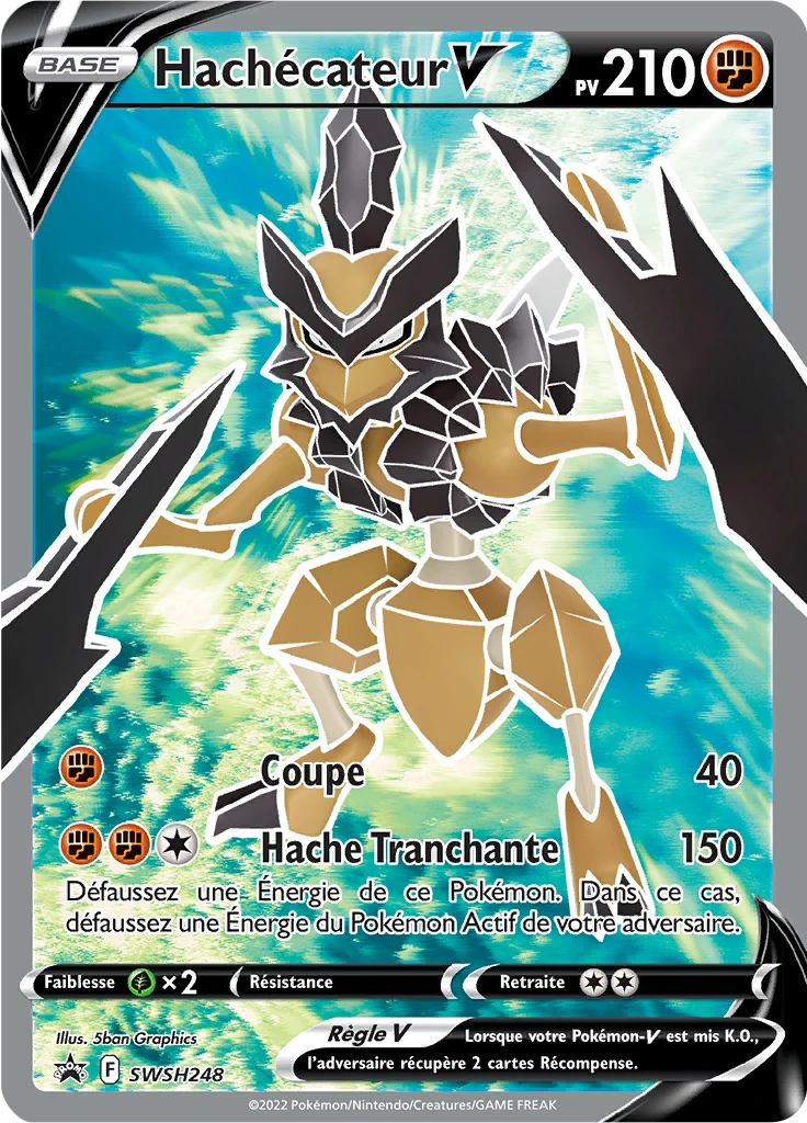 Carte Pokémon Hachécateur V de l'extension Promo SWSH