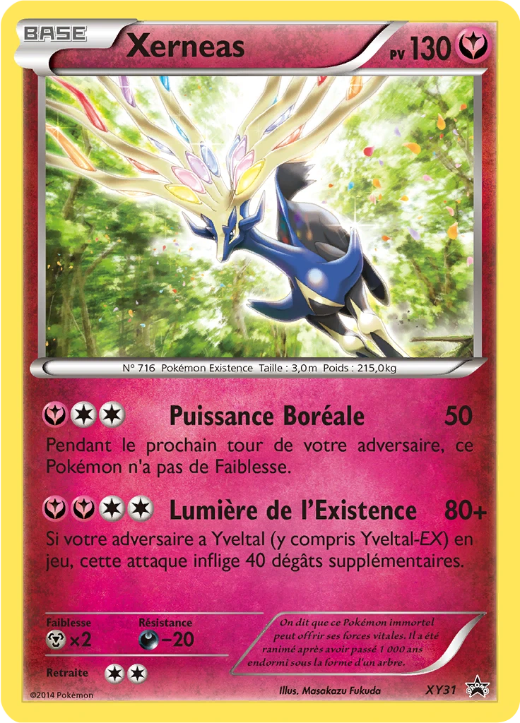 Carte Pokémon Xerneas de l'extension Promo XY