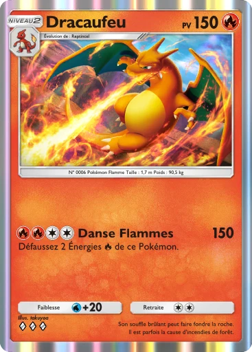 Carte Pokémon Dracaufeu de l'extension Puissance Génétique