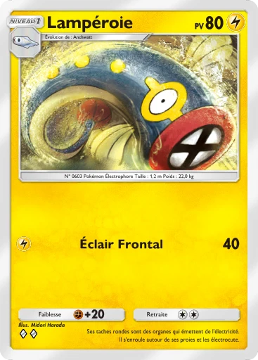 Carte Pokémon Lampéroie de l'extension Puissance Génétique
