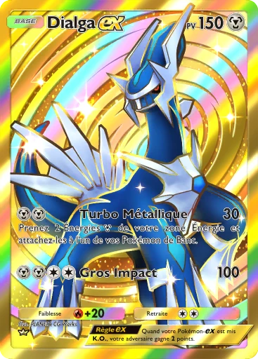 Carte Pokémon Dialga-ex de l'extension Choc Spatio-Temporel
