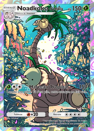 Carte Pokémon Noadkoko d'Alola de l'extension Gardiens Astraux