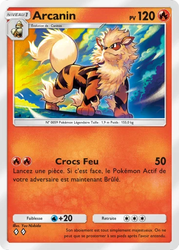 Carte Pokémon Arcanin de l'extension Méga-Ascension