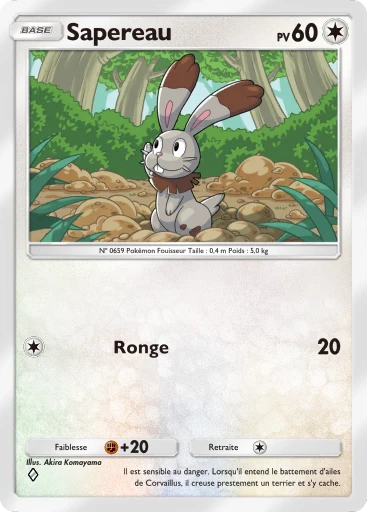 Carte Pokémon Sapereau de l'extension Parade Onirique