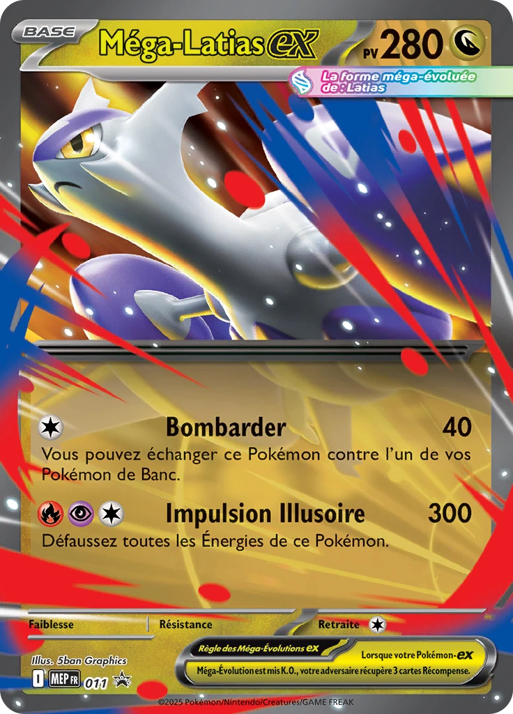 Carte Pokémon Méga-Latias-ex de l'extension MEP Black Star Promos