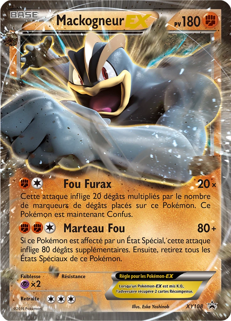 Carte Pokémon Mackogneur EX de l'extension Promo XY