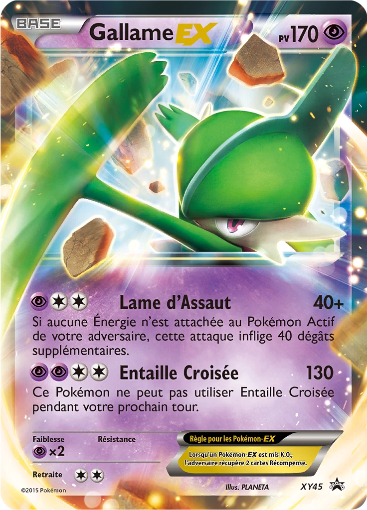 Carte Pokémon Gallame EX de l'extension Promo XY