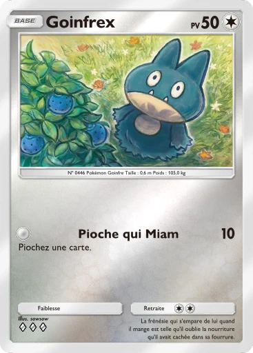 Carte Pokémon Goinfrex de l'extension Booster de Luxe Méga