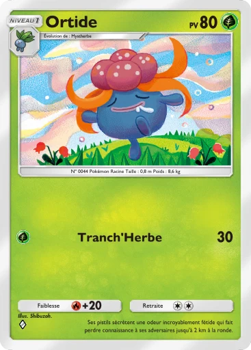 Carte Pokémon Ortide de l'extension Choc Spatio-Temporel