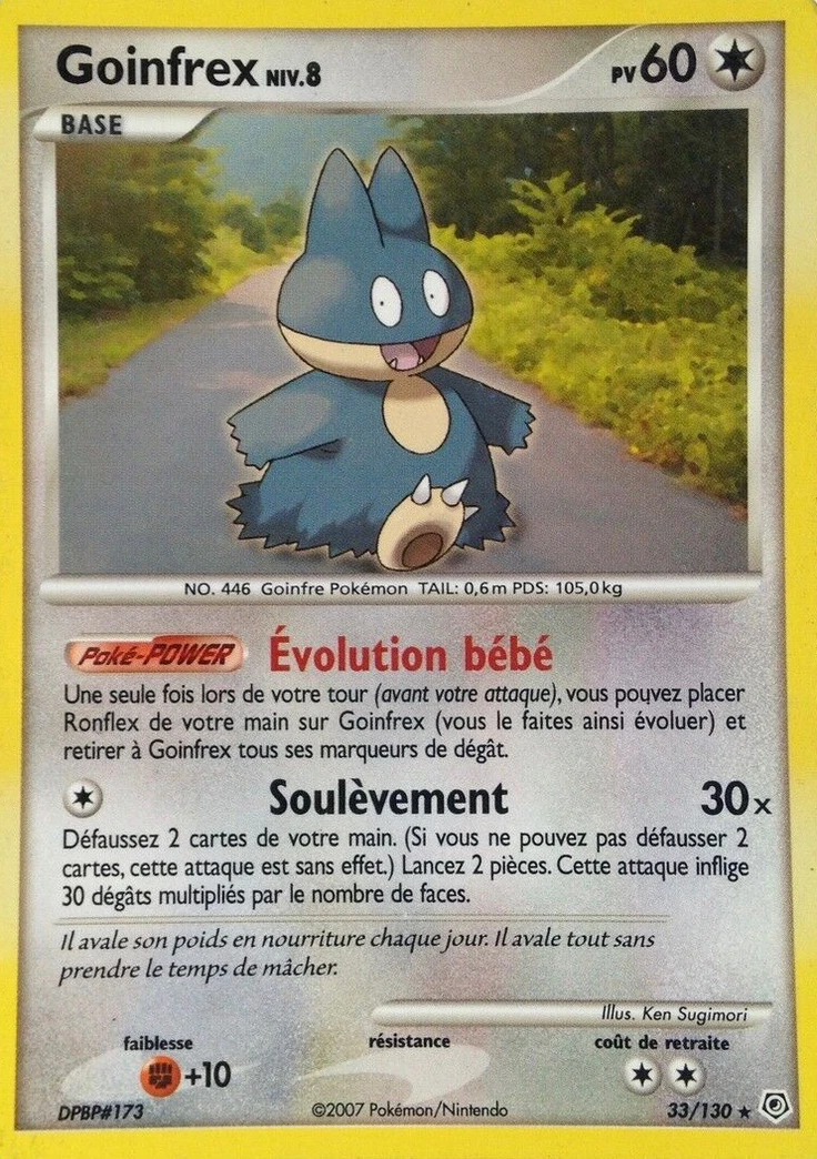 Carte Pokémon Goinfrex de l'extension Diamant & Perle