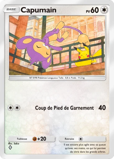 Carte Pokémon Capumain de l'extension Domination Céleste