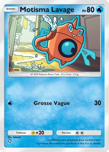 Carte Pokémon Motisma Lavage de l'extension Choc Spatio-Temporel