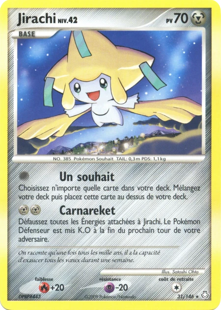 Carte Pokémon Jirachi de l'extension Éveil des Légendes