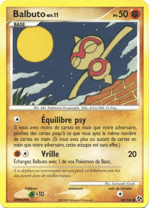 Carte Pokémon Balbuto de l'extension Duels au Sommets