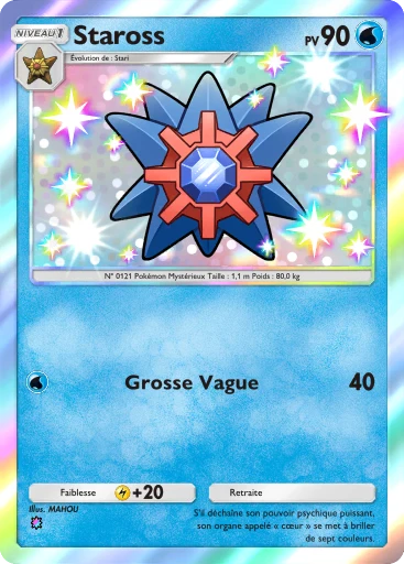 Carte Pokémon Staross de l'extension Gardiens Astraux